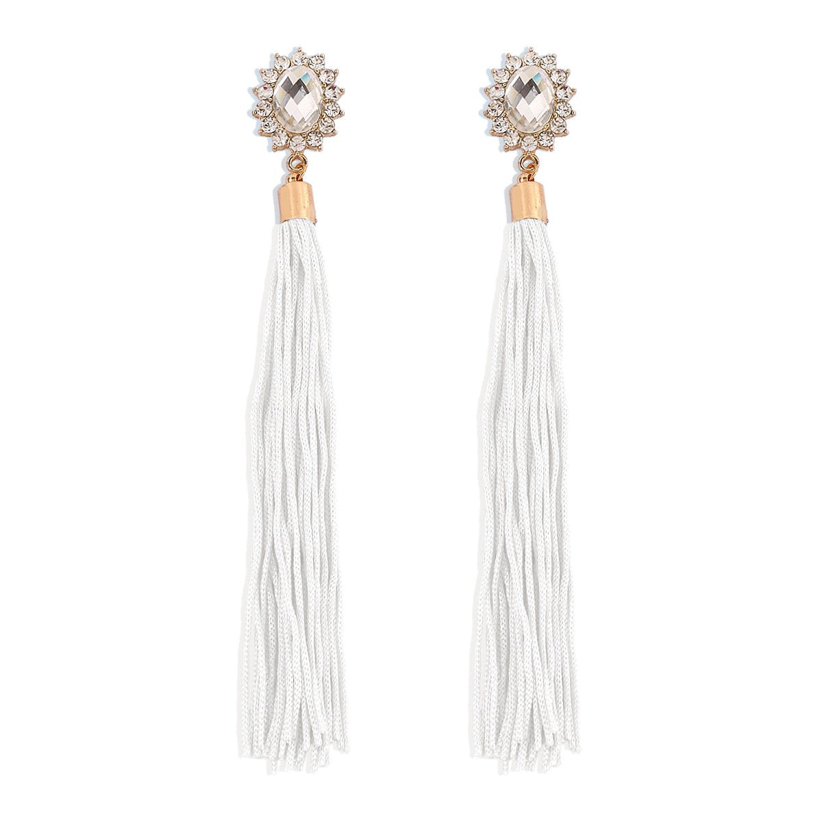 E1711 Ethnic Tassel Earrings Female Bohemian Leisure Vacation Earrings Exaggerated Retro Earrings