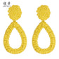 Magnesium Di E4824 Fashion Explosion Style Personality Trend Water Drop Hollow Earrings Female