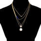 Jewelry rice bead heart branded fruit tree necklace women's creative multi-layer necklace clavicle chain