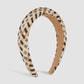 F4222 Fashion Color Contrasting Ethnic Headband Raffia Braided Sponge Headband Wide Brimming Simple Personality Hair Accessories for Women