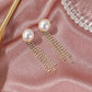 S925 silver needle baroque tassel pearl earrings retro high-end sense earrings temperament net red ins earrings