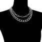 Jewelry Hip Hop Punk Metal Chain Necklace Female Fashion Street Shot Trendy Geometric Clavicle Necklace