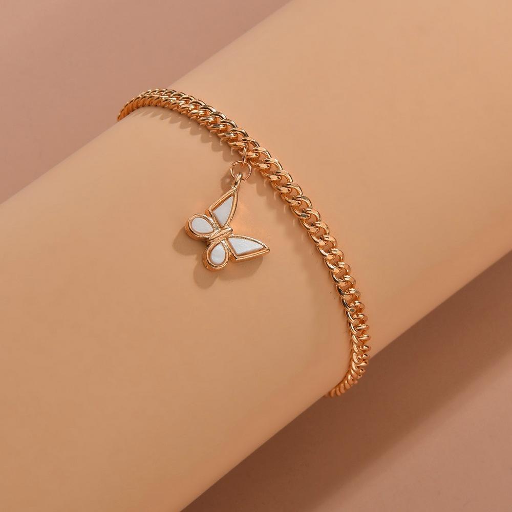 Jewelry Summer Beach Chain Foot Decoration Simple Ins Temperament Butterfly Anklet Female