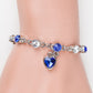 Fashion Jewelry Ocean Heart Peach Heart Diamond Crystal Bracelet Women's Accessories Bracelet