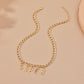 diy simple handmade alloy English word letter necklace hip-hop couple pendant short chain men and women