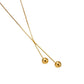 Autumn and winter tassel ball sweater chain retro titanium steel gold-plated ins long necklace jewelry high-end