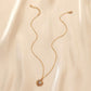 Fashion simple ladies metal hollow moon sun full diamond pendant necklace choker clavicle chain