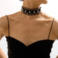 N1835 personality lace leather sexy choker collar gothic creative retro necklace