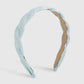 F453 Fashion Geometric Embroidery Flower Headband Cross Weaving Simple Small French Elegant Headband Women