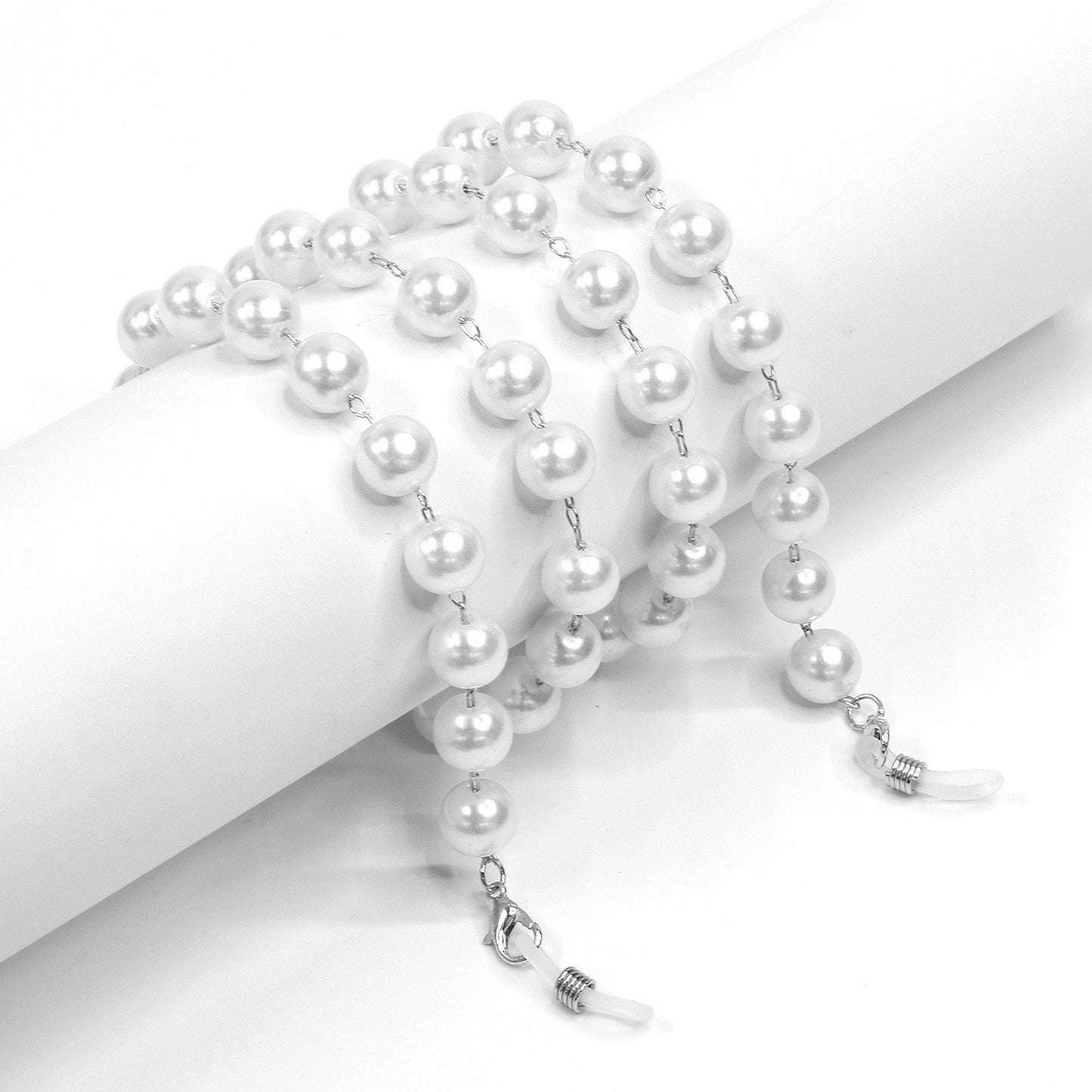 Explosive product full of pearl beaded glasses chain sunglasses glasses fixed lanyard fashion mask hanging chain