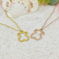 Ins hip-hop soil cool bunny pendant hollow bear pendant stainless steel soil cool girl jumping di necklace