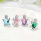 Fashion Ladies Cute Cartoon Turtle Earrings Jewelry Gift Small Animal Stud Earrings