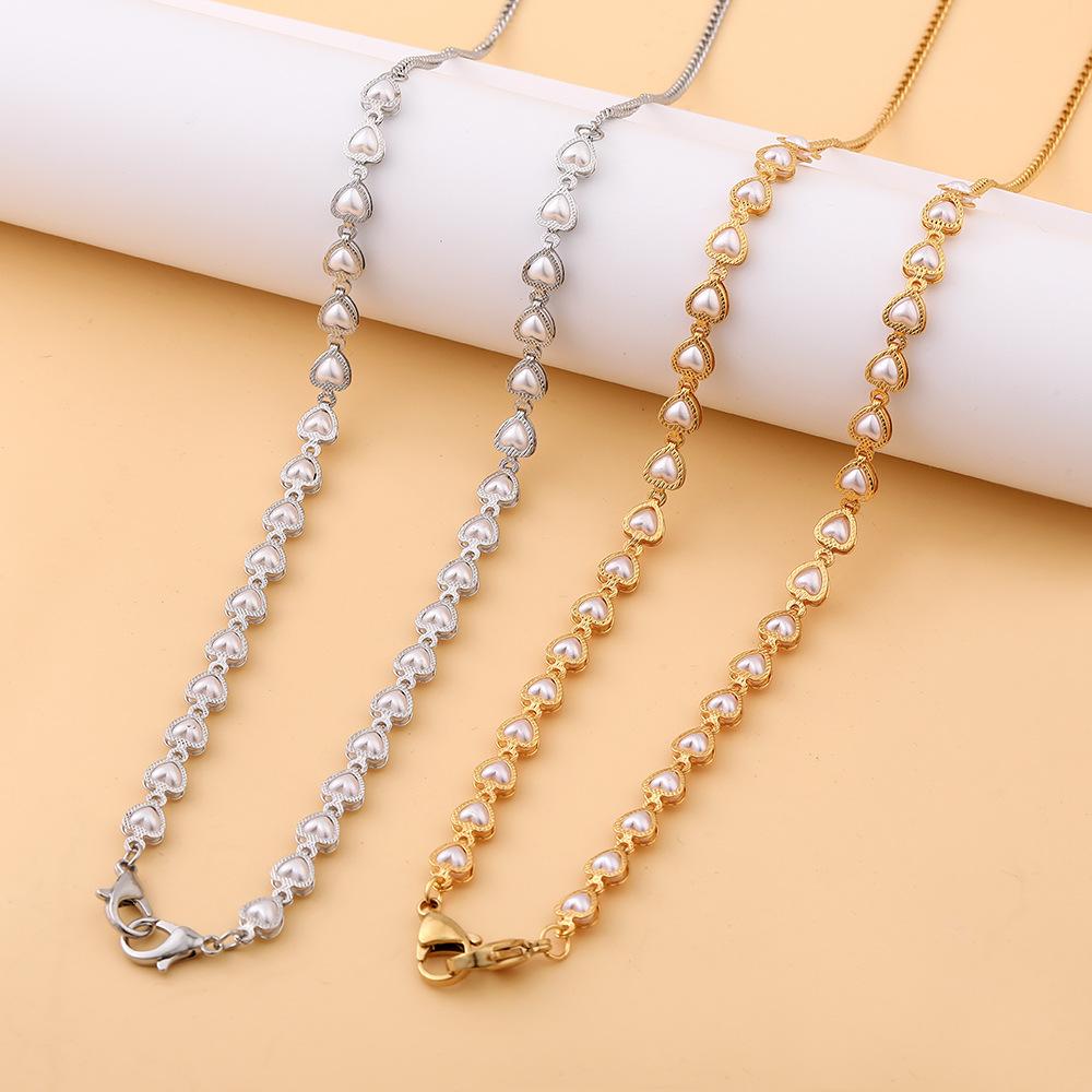 Mask anti-lost hanging chain fashion retro love pearl multi-purpose sweater chain mask glasses chain