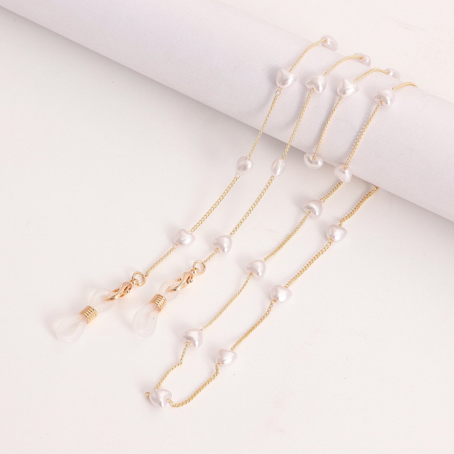 Popular mask hanging chain glasses hanging chain mask chain eye chain love pearl mask chain eye chain