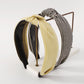 F4747 fabric net red sweet small fresh Mori headband knotted wash face go out press hair plaid simple headband