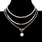 Jewelry Retro Multi-layer Beaded Chain Fragrance Necklace Simple and Versatile Imitation Pearl Trend Necklace