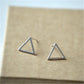 Simple Geometric Earrings Classic Triangle Versatile Ear Stud Earrings Small Jewelry