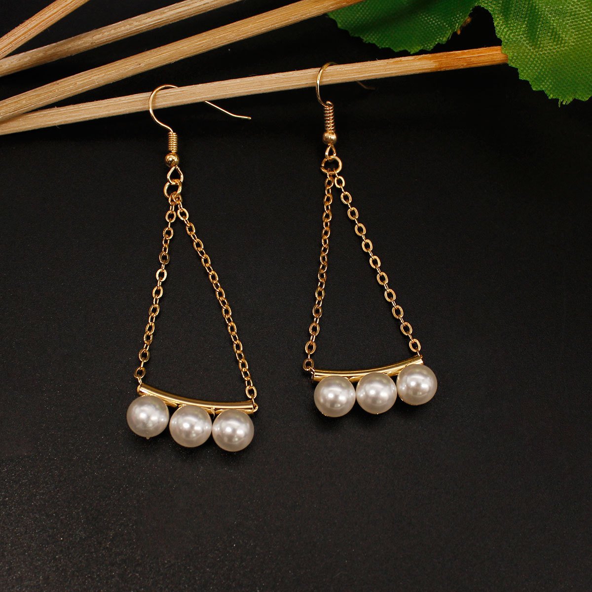 Ear Jewelry Exaggerated Fashion Freshwater Pearl Earrings Female Personality Earrings