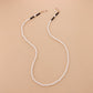 Jewelry Ladies White Pearl Trend Glasses Chain Personality Temperament Simple Mask Accessories