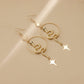 Jewelry geometric large ring serpentine cross star tassel earrings earrings female hot girl earrings