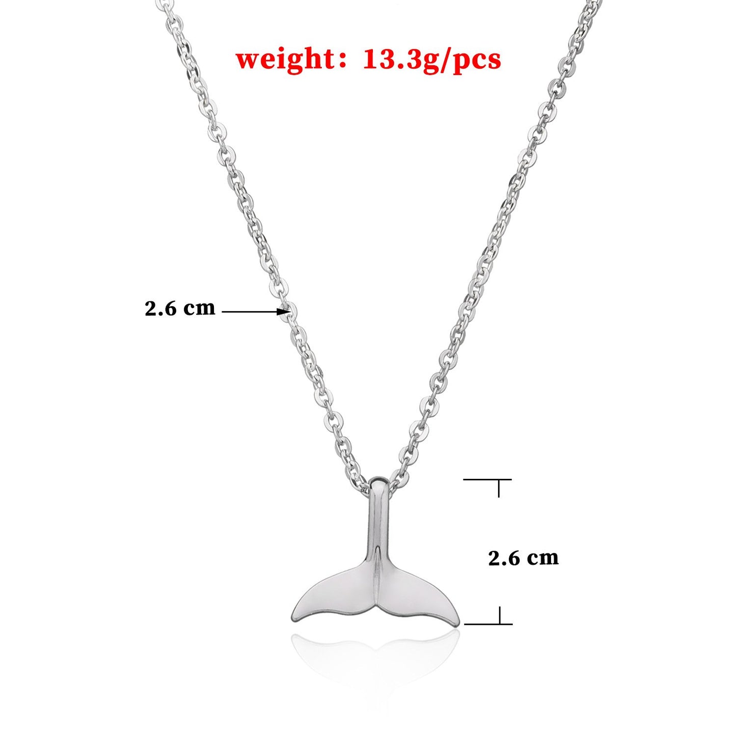 Jewelry Ladies Temperament Mermaid Tail Necklace Popular Simple Personality Necklace Clavicle Chain