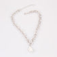 ins French fashion baroque special-shaped pearl chain necklace design trendy brand choker necklace