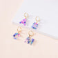 ins jewelry personality colorful 26 letters earrings colorful stone resin earrings fashion earrings