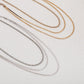 N1142 Simple multi-layer snake bone necklace retro punk metal necklace cold geometric temperament necklace