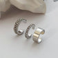 ins simple zircon ear clip without ear hole French light luxury geometric ear bone clip set Mori super fairy earrings