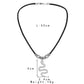 Fashion Simple Personality Versatile Men's Stainless Steel Snake Pendant Rope Short Necklace