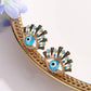 Creative fashion blue eye earrings with rhinestone eyes temperament earrings earrings