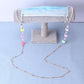 Mask hanging chain glasses chain fashion butterfly pearl decorative glasses anti-drop hanging chain