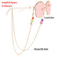 Colorful mask hanging chain Glasses hanging chain soft pottery flower butterfly glasses chain mask chain