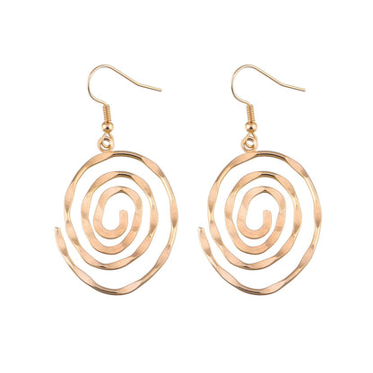 Jewelry Fashion Creative Hollow Round Swirl Earrings Women's Trendy Earrings