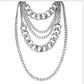 Jewelry simple punk hip-hop mix-and-match item female exaggerated thick chain multi-layer tassel necklace