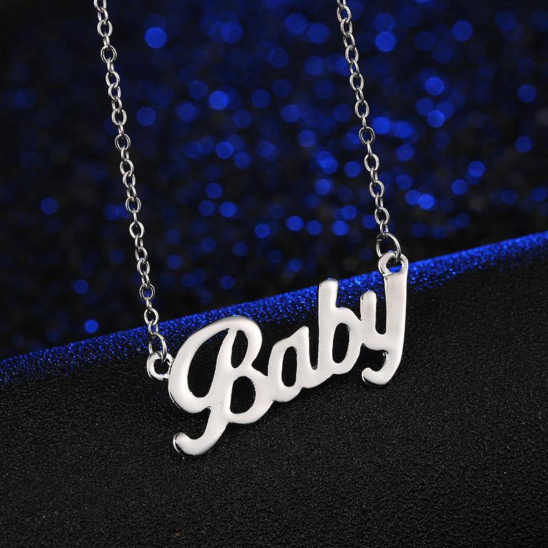 19 years of explosive baby necklace baby necklace handmade letter pendant accessories