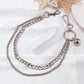 Metal Double Chain Waist Chain Ladies Denim Personality Silver Alloy Basketball Pendant Pants Chain Accessories