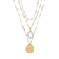 Accessories Fashion Pearl Pendant Necklace Vintage Multilayer Chain Necklace Women Jewelry