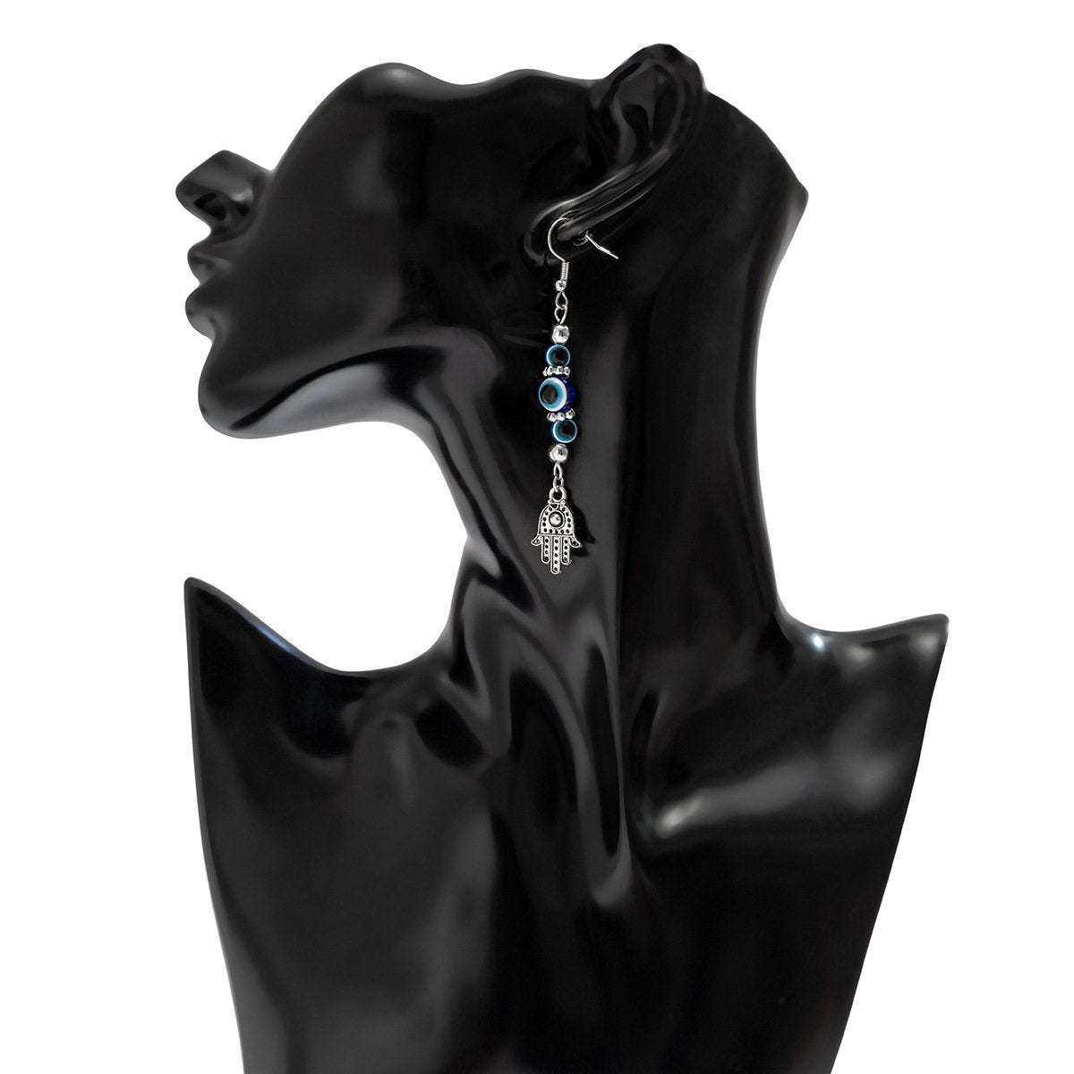Jewelry Retro Ethnic Bergamot Eyes Tassel Earrings Simple Beaded Punk Long Earrings