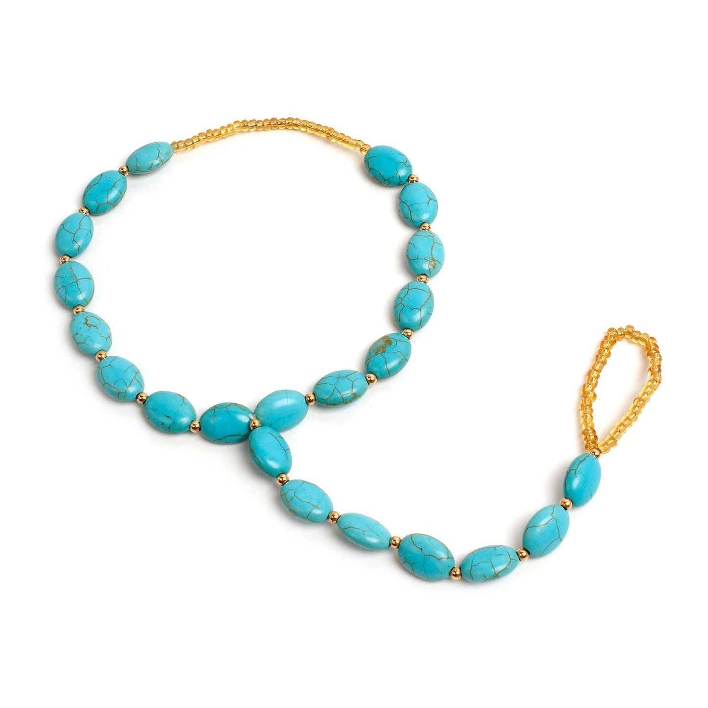 Design Jewelry Design Turquoise Beads Texture Beach Anklet Women