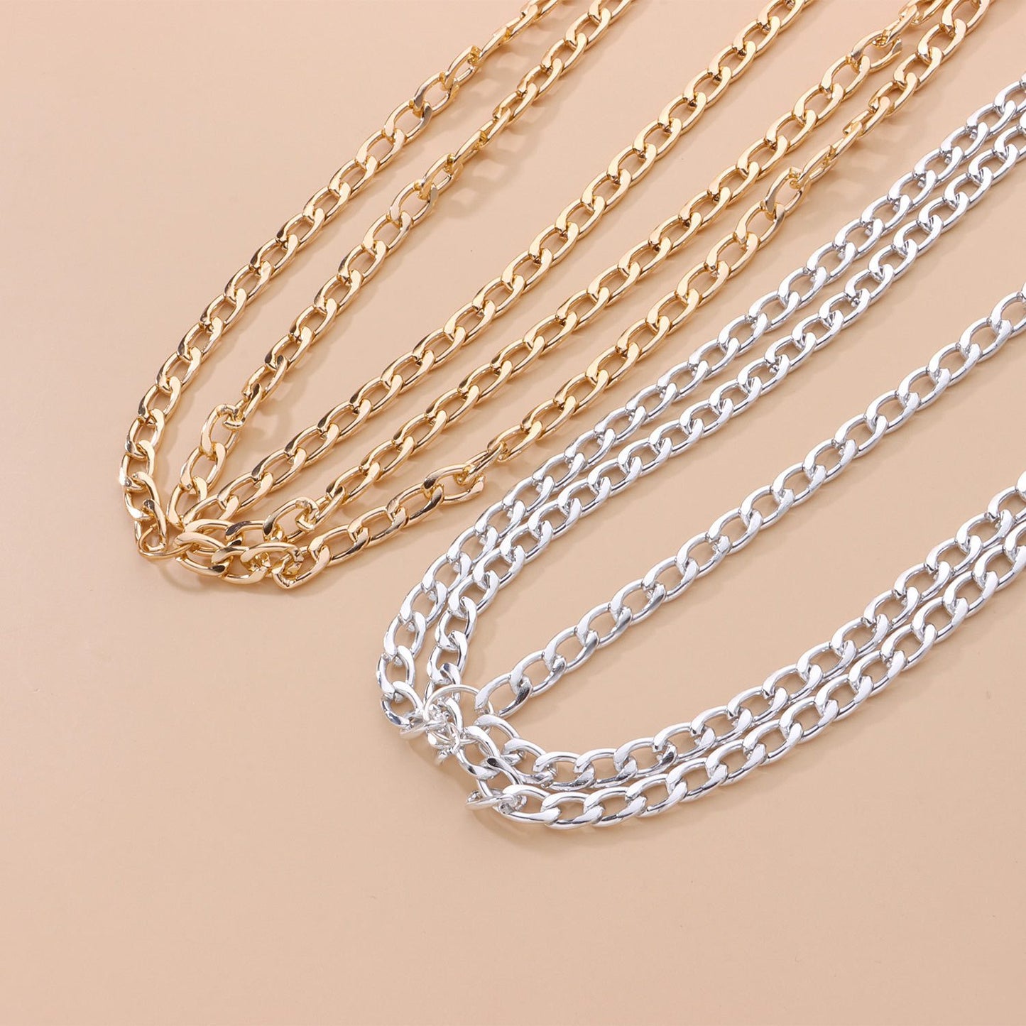 Headwear Headband Metal Multilayer Thick Chain Tassel Headband Hair Accessories