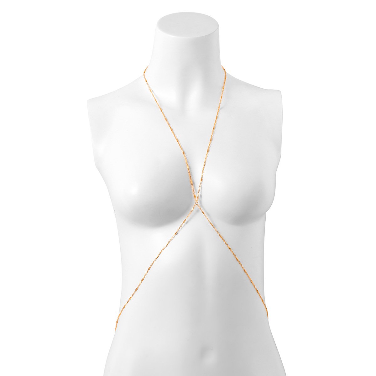 Jewelry Simple Cross Sexy Thin Chain Body Chain Women's Versatile Geometric Metal Clothing Chain