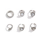 Jewelry Retro Light Luxury Diamond Gemstone Ring Set Fashion Trend Geometric Metal Ring Female