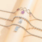 Jewelry sweet cool drop oil flower pendant necklace hip-hop metal ball chain tag necklace
