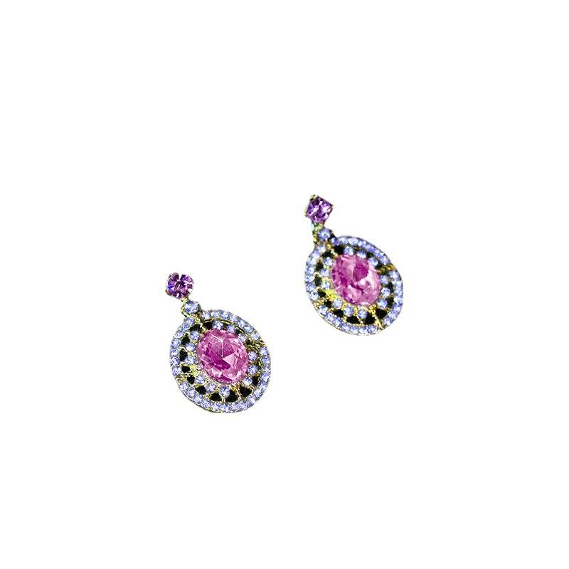 Explosive jewelry set niche light luxury earrings necklace women's fashion high-end pendant jewelry