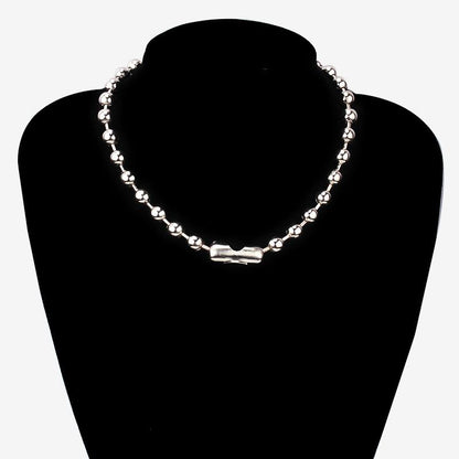 Necklace Jewelry Punk Retro Acrylic Thick Chain Necklace Fashion Versatile Bead Clavicle Chain