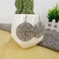 Earrings fashion retro disc spider web frosted earrings vintage earrings
