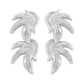 E197 Jewelry ZA Exaggerated Long Irregular Symmetrical Earrings Cold Retro Earrings Female