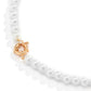 Jewelry Retro Simple Pearl Chain Necklace Versatile Personality Diamond Bow Knot Clavicle Necklace