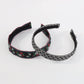 F5297 Retro Xiaoxiang color contrast temperament headband creative simple fashion fabric embroidery floral headband